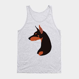 SimpliciTee - Cropped Doberman Pinscher Tank Top